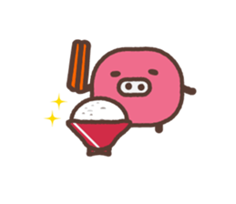 Beans pig 2 sticker #1102814