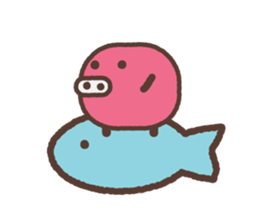 Beans pig 2 sticker #1102816