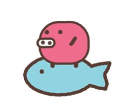 Beans pig 2 sticker #1102816