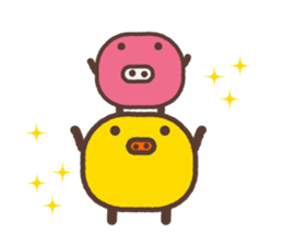 Beans pig 2 sticker #1102819