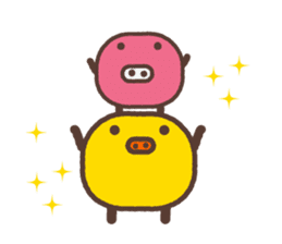Beans pig 2 sticker #1102819