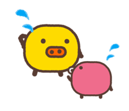 Beans pig 2 sticker #1102820