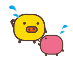 Beans pig 2 sticker #1102820