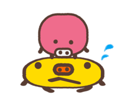 Beans pig 2 sticker #1102822