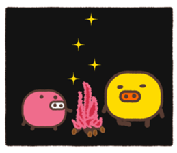 Beans pig 2 sticker #1102825