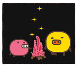 Beans pig 2 sticker #1102825