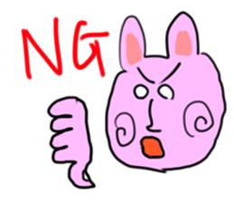 rabbit sticker sticker #1102833