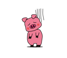 Sticker of the pig sticker #1102963