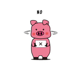 Sticker of the pig sticker #1102969
