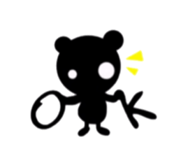 kuroi kumasan sticker #1102991