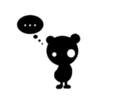 kuroi kumasan sticker #1103001