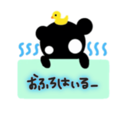 kuroi kumasan sticker #1103002