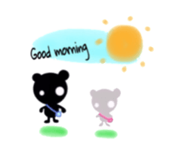 kuroi kumasan sticker #1103004