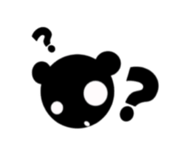 kuroi kumasan sticker #1103007