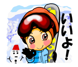 We love snowboad. ver.Japanese sticker #1103189