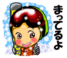 We love snowboad. ver.Japanese sticker #1103200