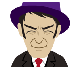 Hard-boiled guy, James sticker #1103293