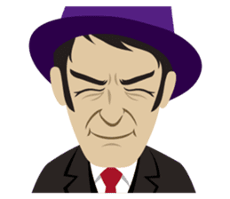 Hard-boiled guy, James sticker #1103293