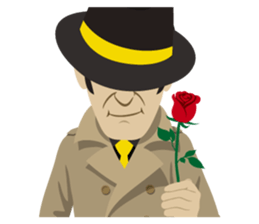 Hard-boiled guy, James sticker #1103295