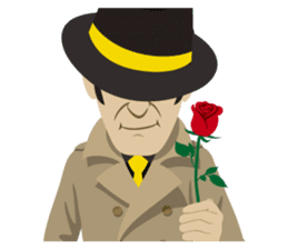 Hard-boiled guy, James sticker #1103295