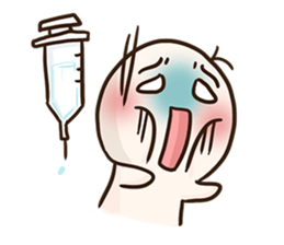 Little Hightea is sick! sticker #1103366