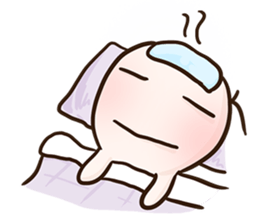 Little Hightea is sick! sticker #1103374