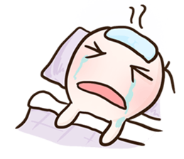 Little Hightea is sick! sticker #1103375