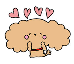 Toy poodle sticker #1103582