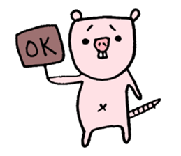 Sticker of naked mole rat sticker #1104071