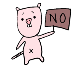Sticker of naked mole rat sticker #1104072