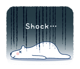 Polar bear frequent appearance cautions sticker #1104715