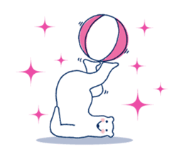 Polar bear frequent appearance cautions sticker #1104719