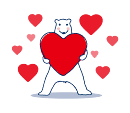 Polar bear frequent appearance cautions sticker #1104720