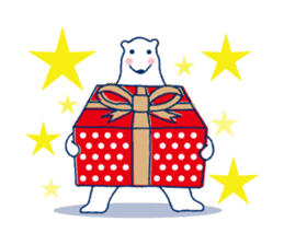 Polar bear frequent appearance cautions sticker #1104721