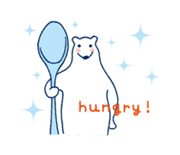 Polar bear frequent appearance cautions sticker #1104724