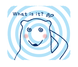 Polar bear frequent appearance cautions sticker #1104729