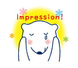 Polar bear frequent appearance cautions sticker #1104731