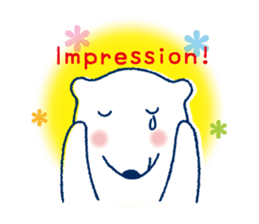 Polar bear frequent appearance cautions sticker #1104731