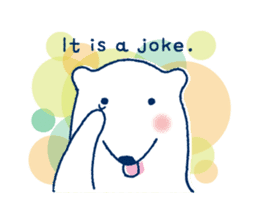 Polar bear frequent appearance cautions sticker #1104733