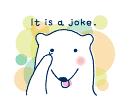 Polar bear frequent appearance cautions sticker #1104733