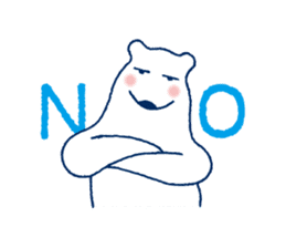 Polar bear frequent appearance cautions sticker #1104739