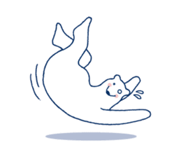 Polar bear frequent appearance cautions sticker #1104740