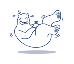 Polar bear frequent appearance cautions sticker #1104741