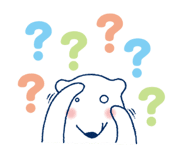 Polar bear frequent appearance cautions sticker #1104744