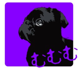 Black Pug DOM [RG] sticker #1105033
