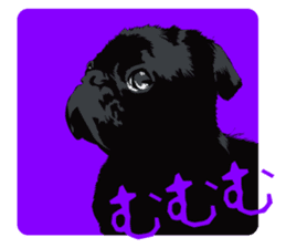 Black Pug DOM [RG] sticker #1105033