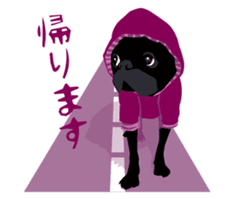 Black Pug DOM [RG] sticker #1105035