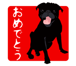 Black Pug DOM [RG] sticker #1105041
