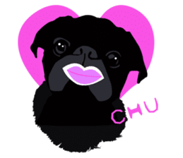 Black Pug DOM [RG] sticker #1105047