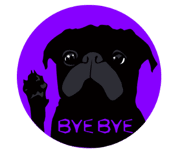 Black Pug DOM [RG] sticker #1105049